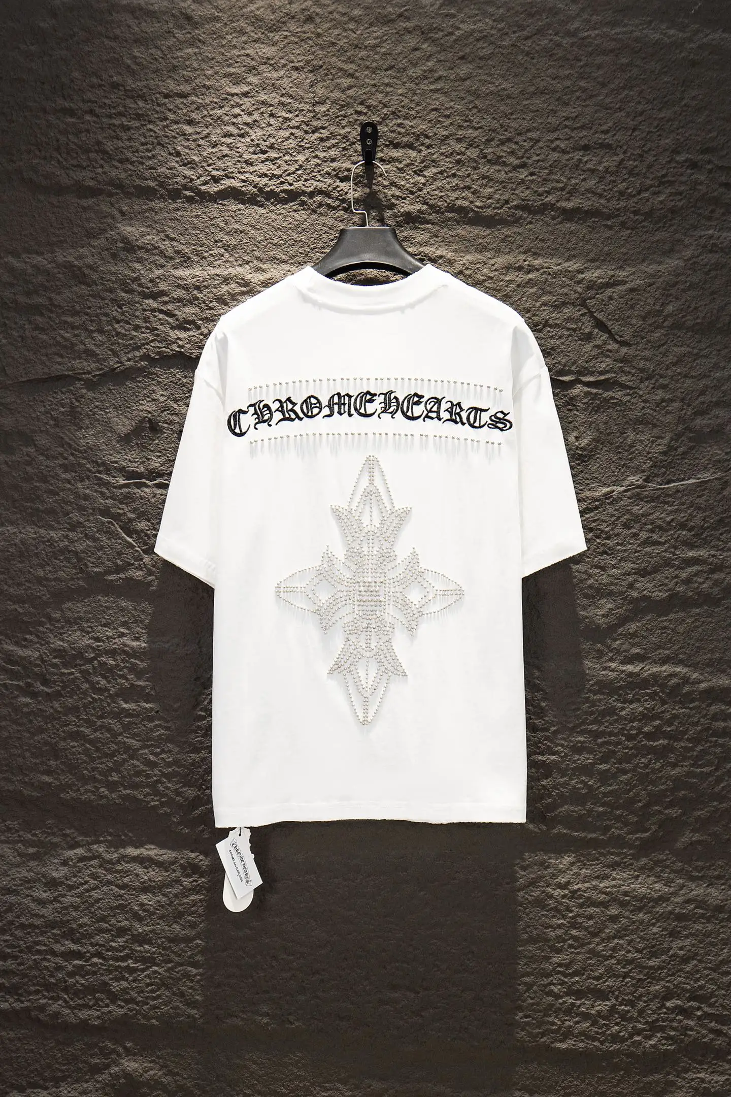Embroidered Oversized Cotton T-Shirt D12924220 — view 2