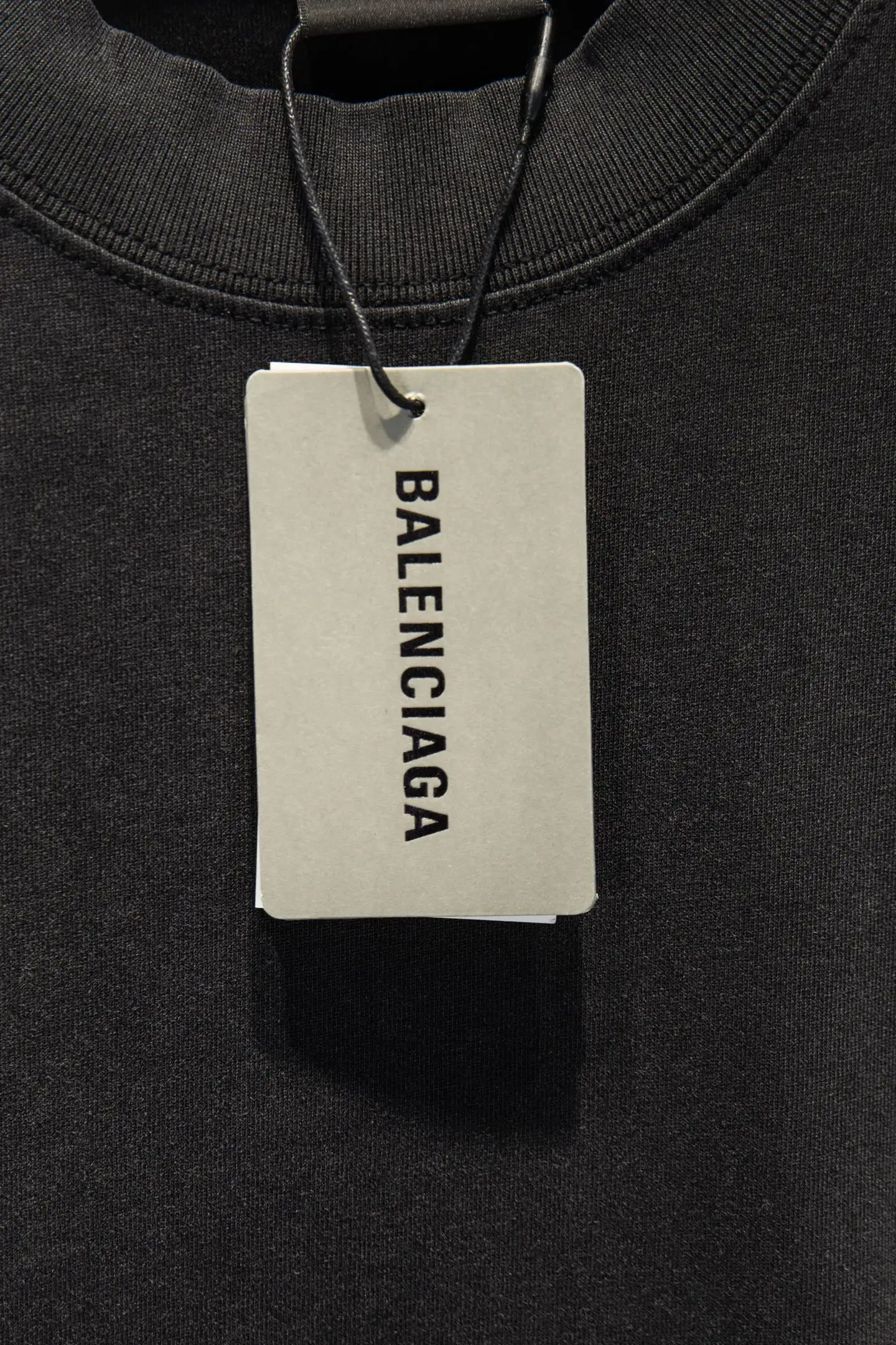 Oversized Washed Cotton T-Shirt with Logo Tape D9924256 — view 8