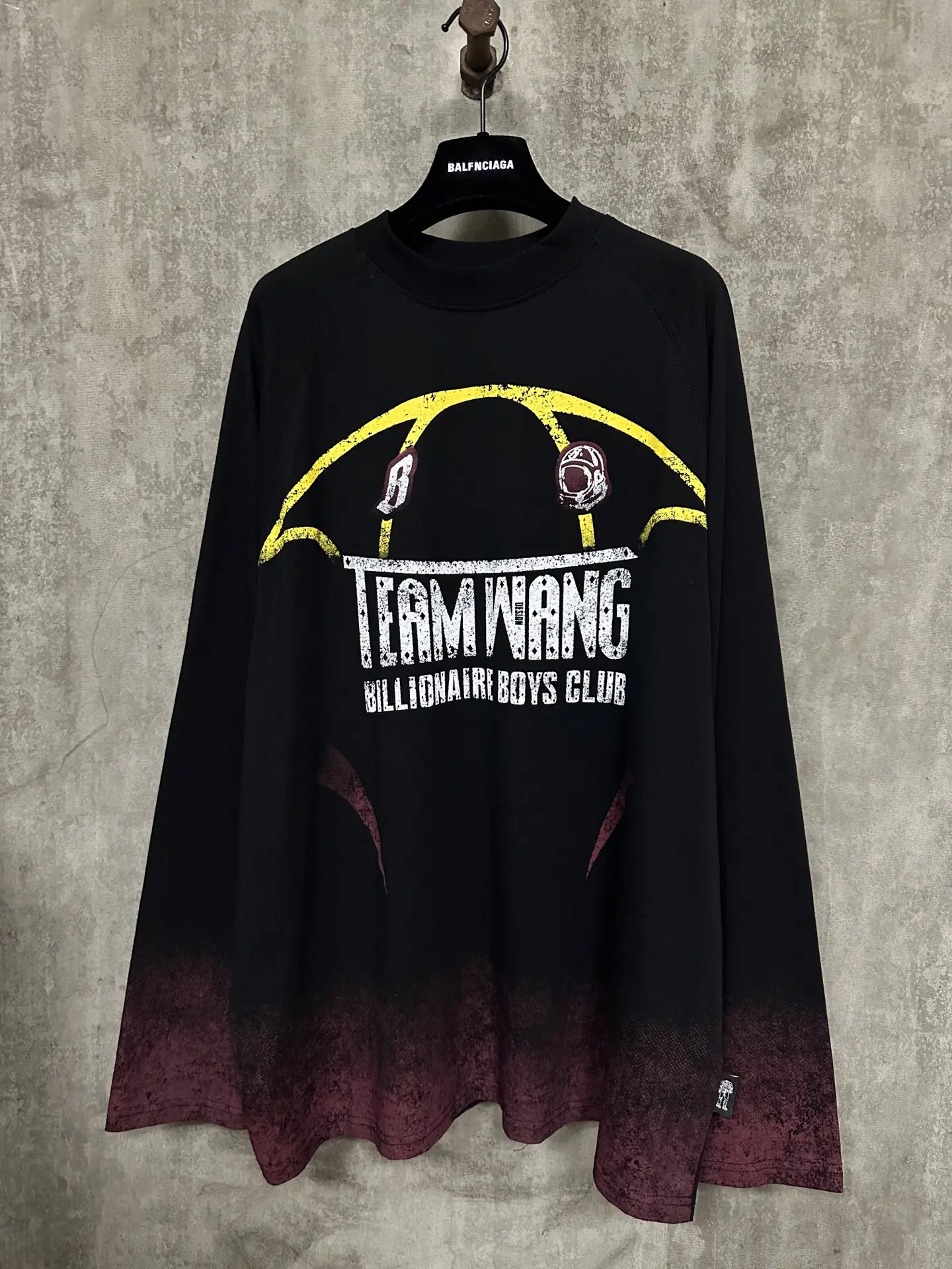 TEAM WANG design x BBC Gradient Long-Sleeve T-Shirt D16012349