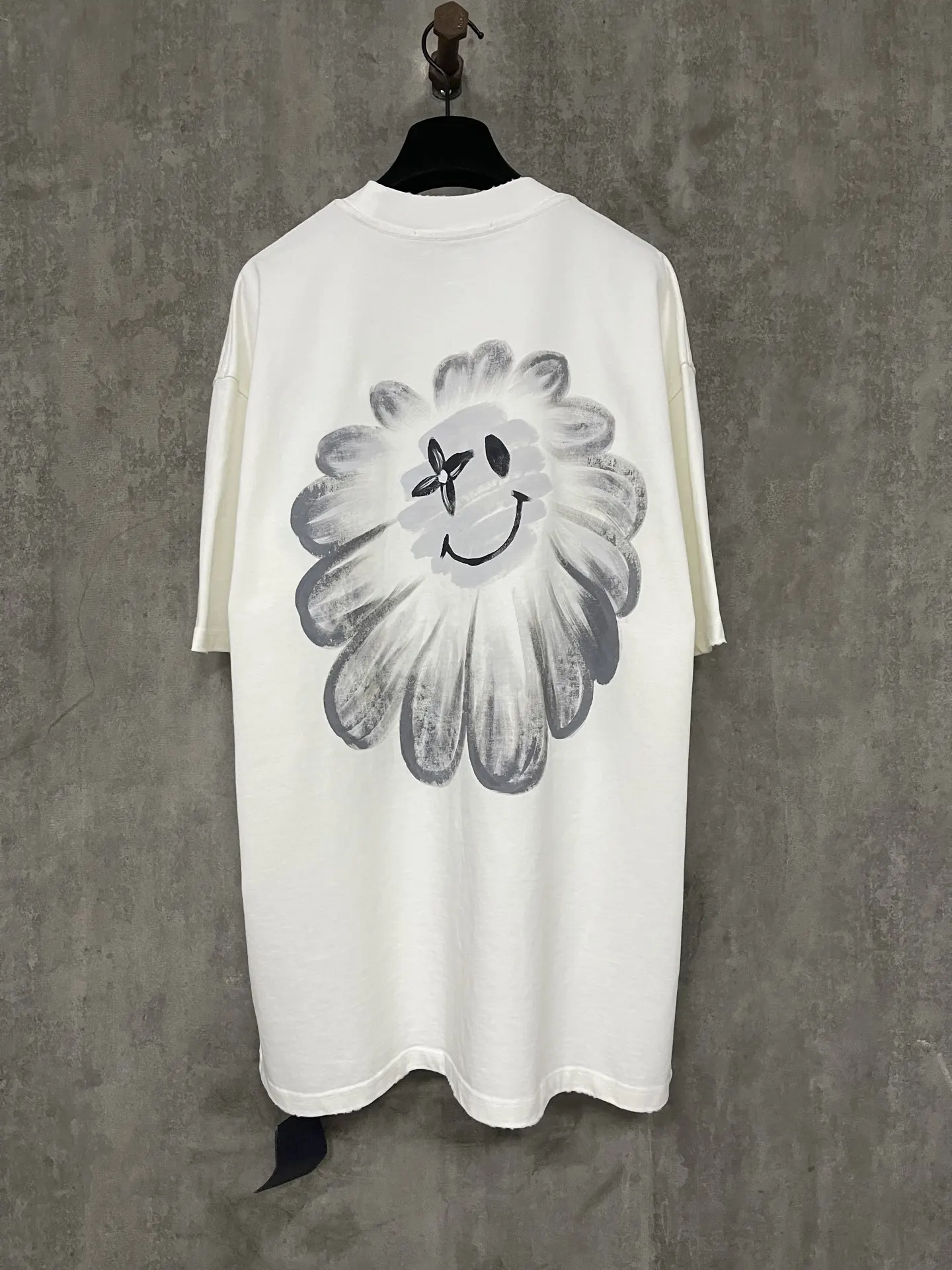 Hand-Painted Logo Heavyweight Cotton T-Shirt D17012344 — view 2