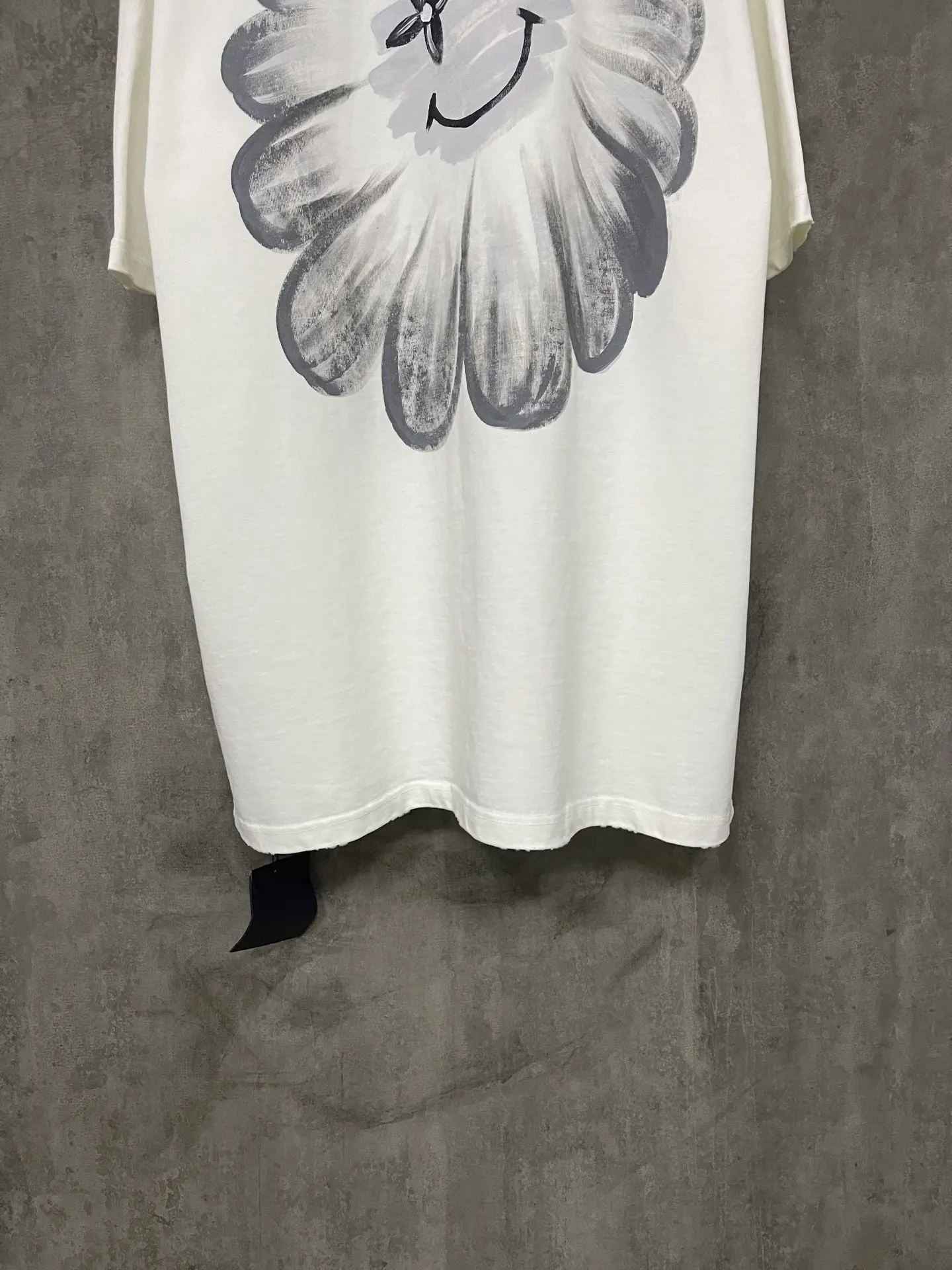 Hand-Painted Logo Heavyweight Cotton T-Shirt D17012344 — view 6