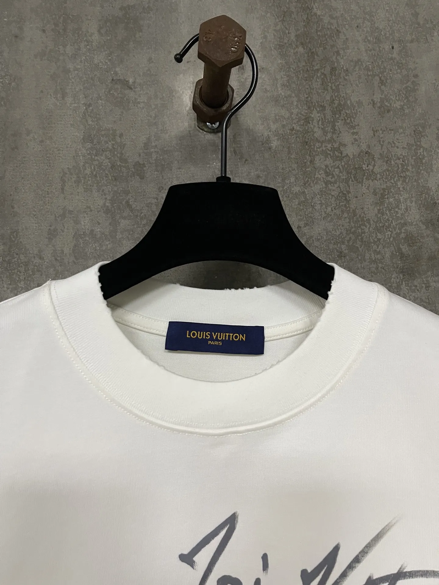 Hand-Painted Logo Heavyweight Cotton T-Shirt D17012344 — view 7