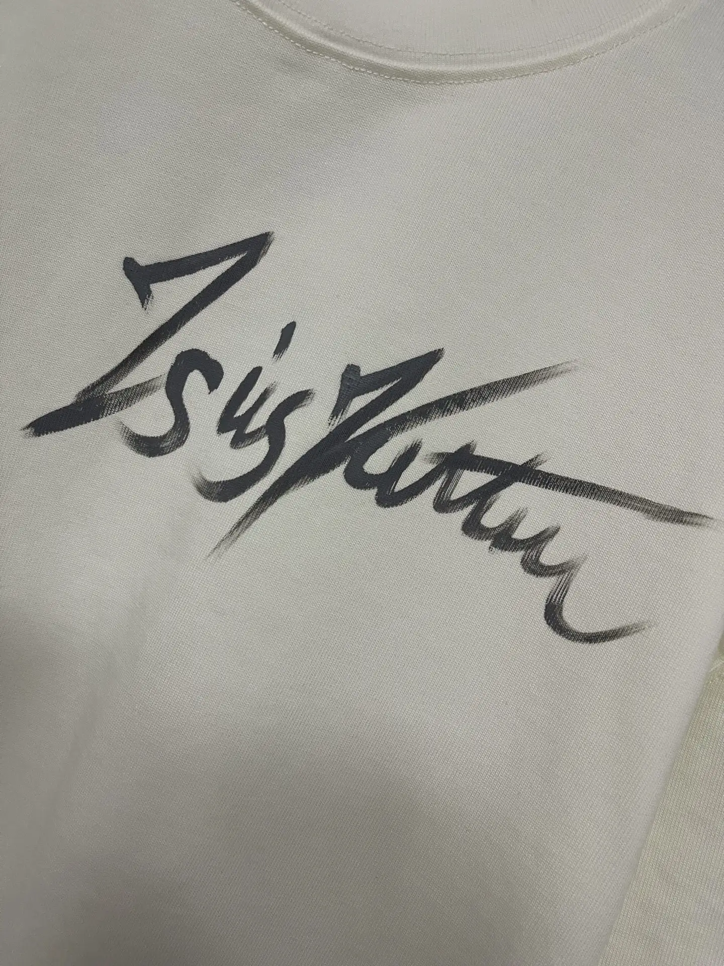 Hand-Painted Logo Heavyweight Cotton T-Shirt D17012344 — view 8