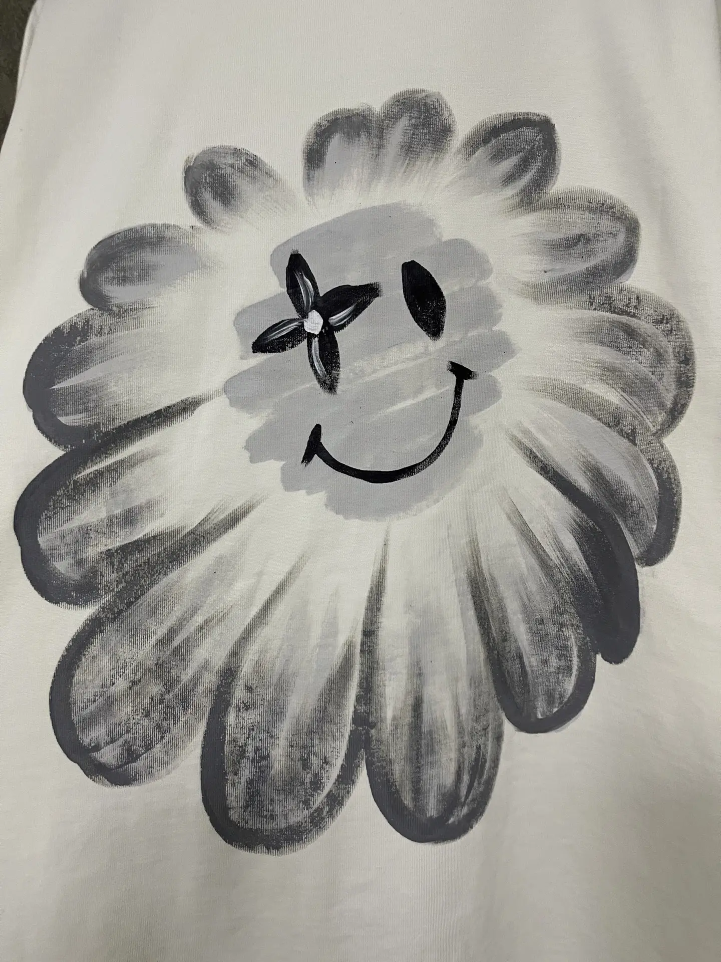 Hand-Painted Logo Heavyweight Cotton T-Shirt D17012344 — view 9