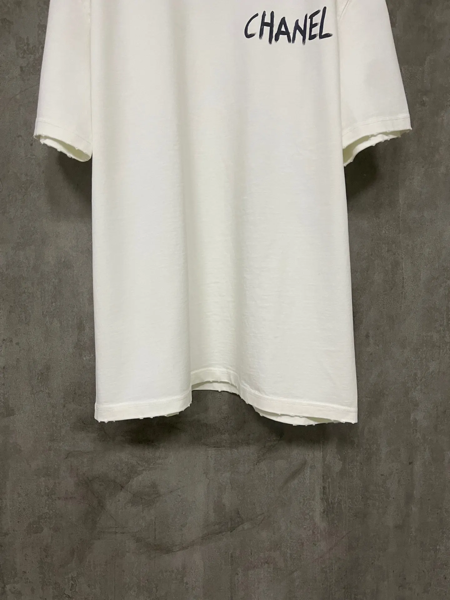 Hand-Painted Logo Heavyweight Cotton T-Shirt D17012348 — view 4