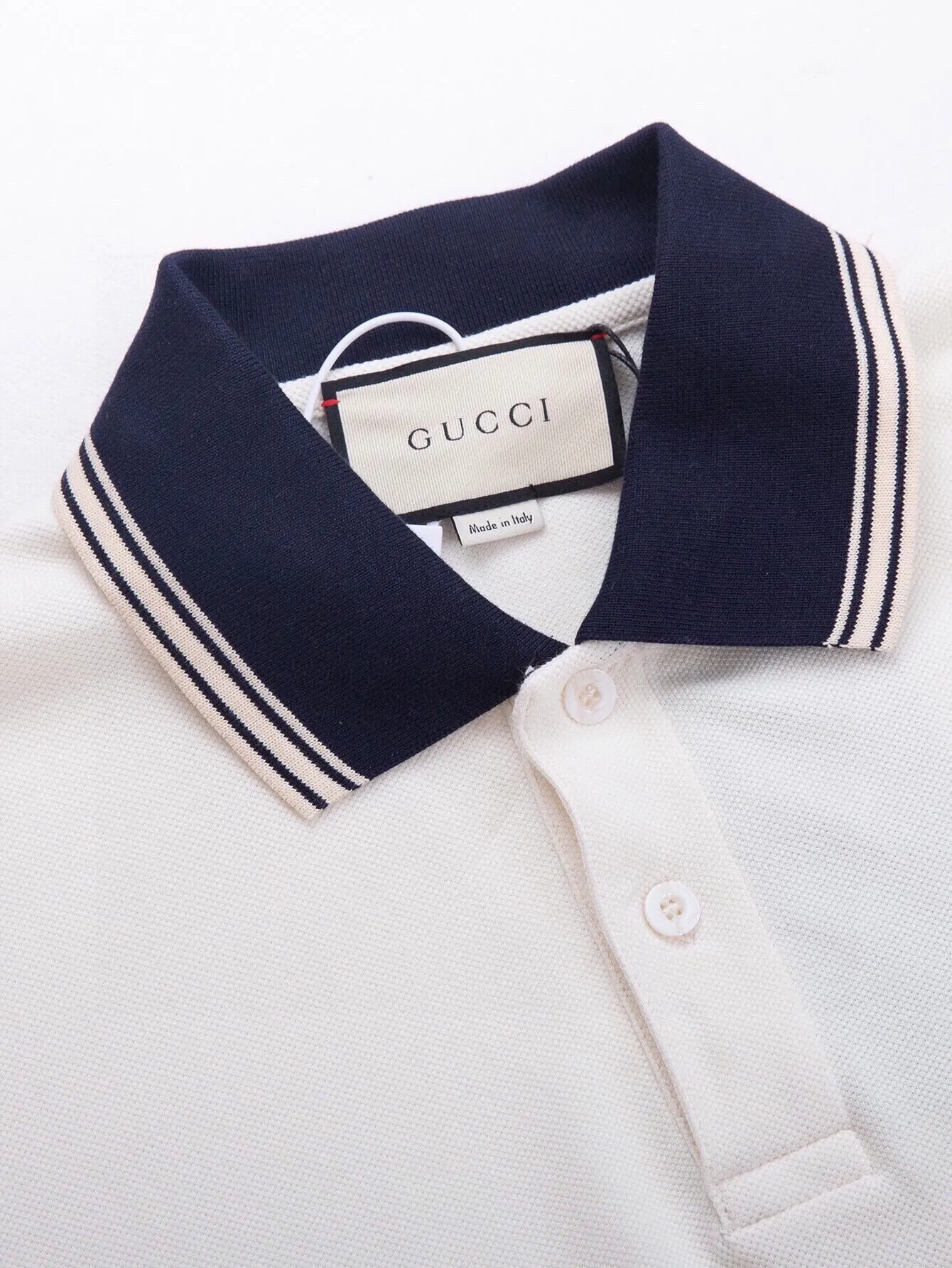 Interlocking G Cotton-Piqué Polo Shirt D6516398 — view 3