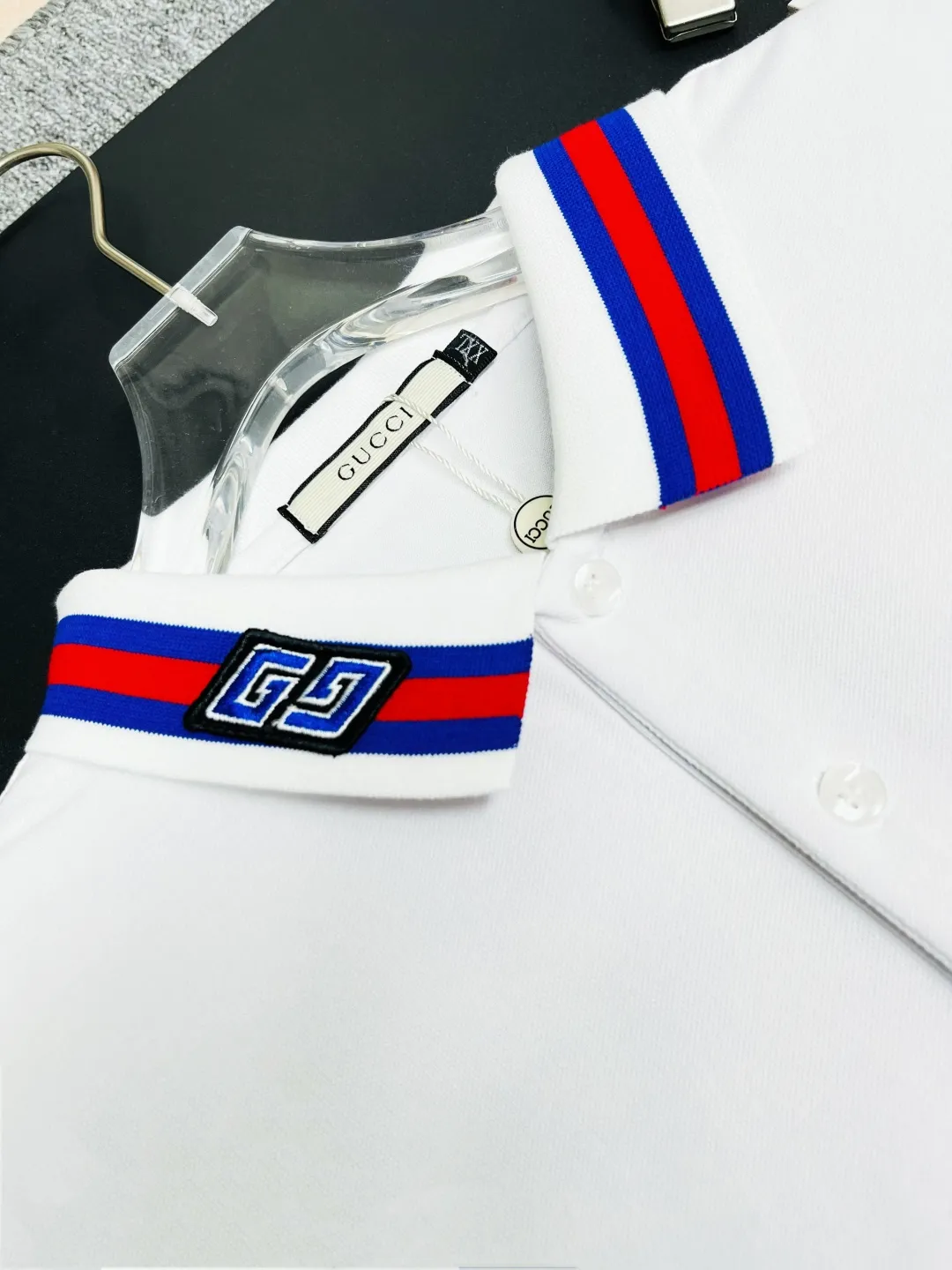 Web Stripe Cotton Piqué Polo Shirt D11018922 — view 3