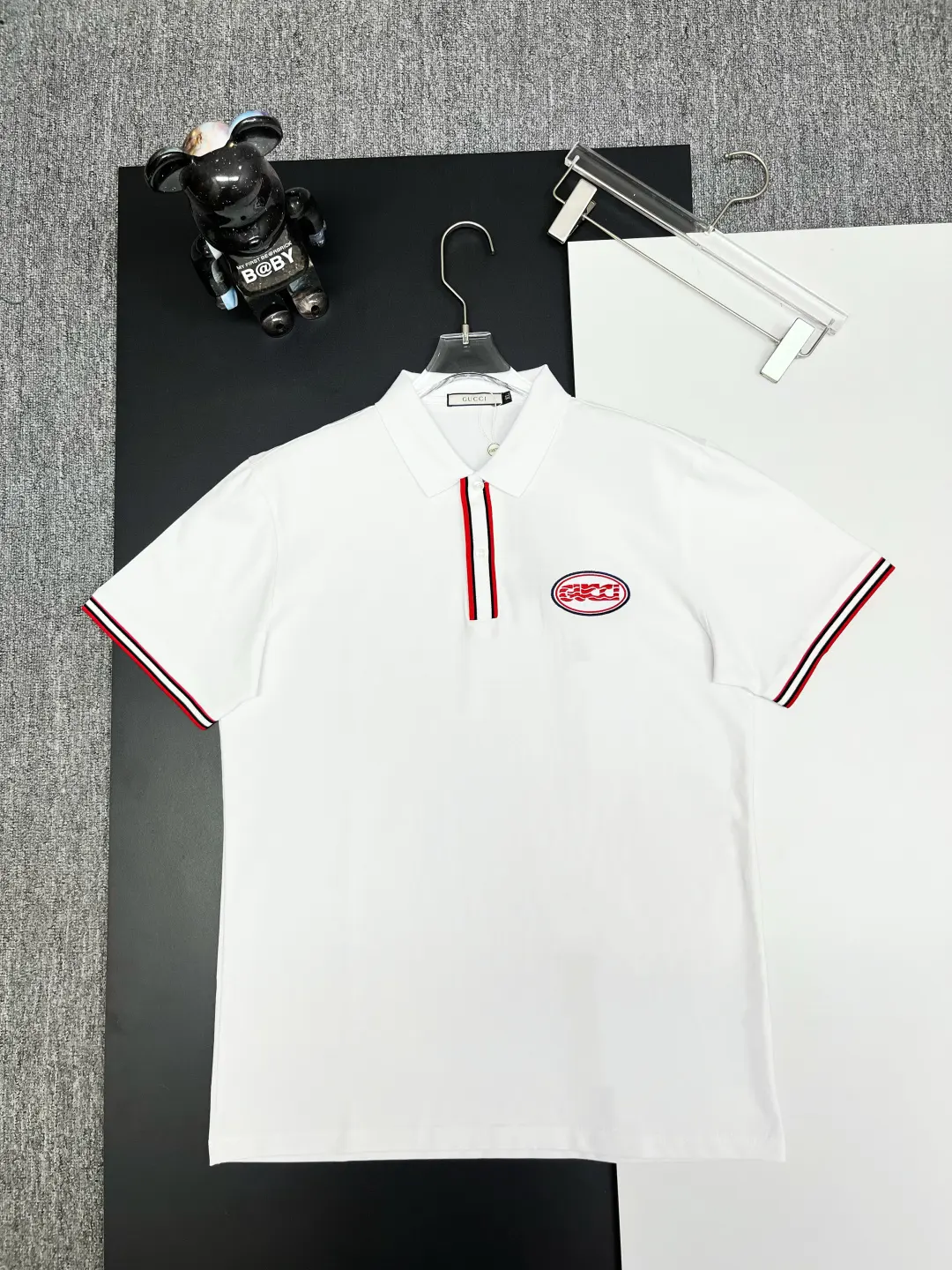 Logo Patch Cotton Piqué Polo Shirt D11018940