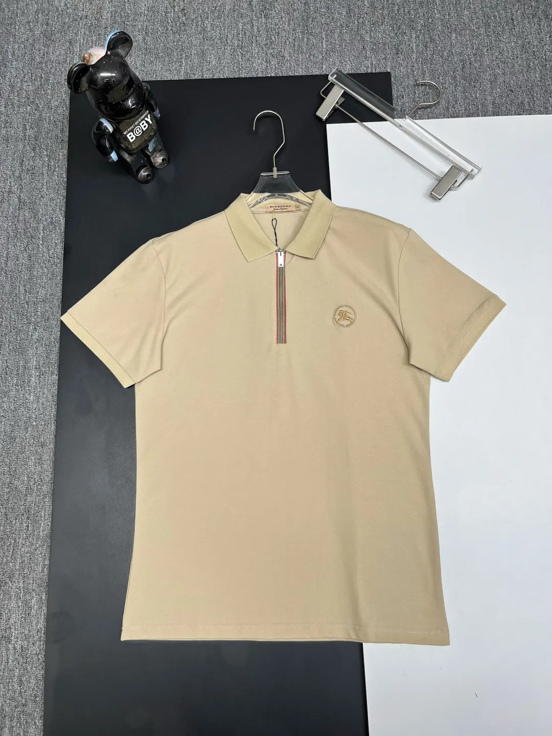 Zip-Neck Piqué Polo Shirt D11018865