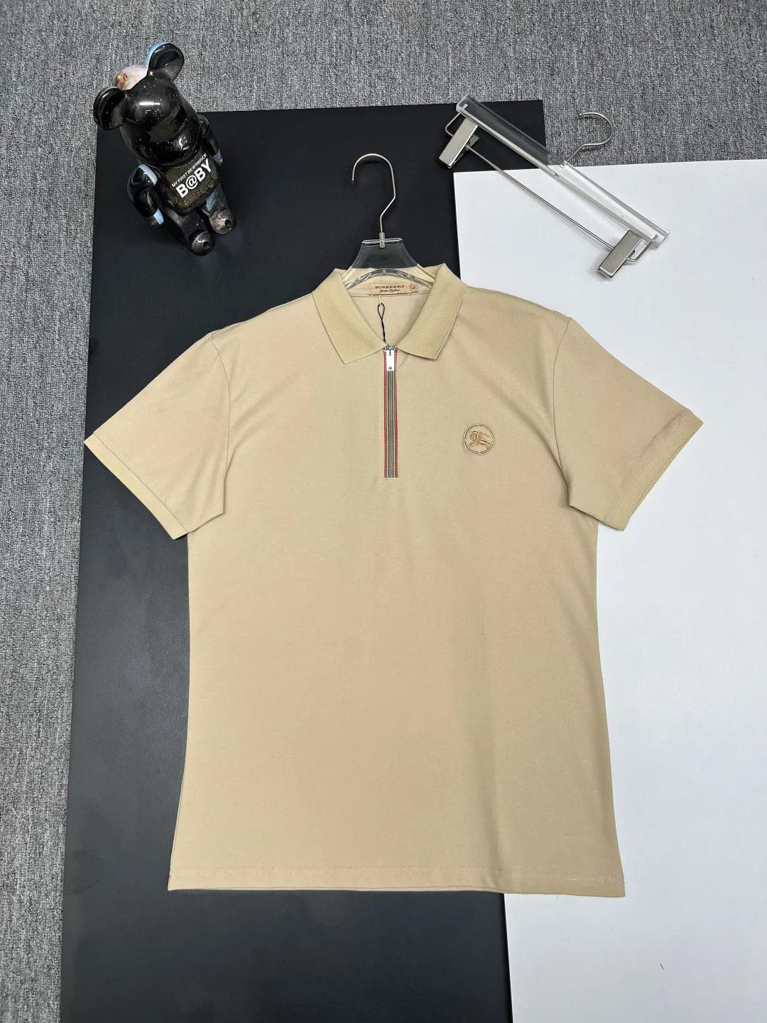 Zip-Neck Piqué Polo Shirt D11018865