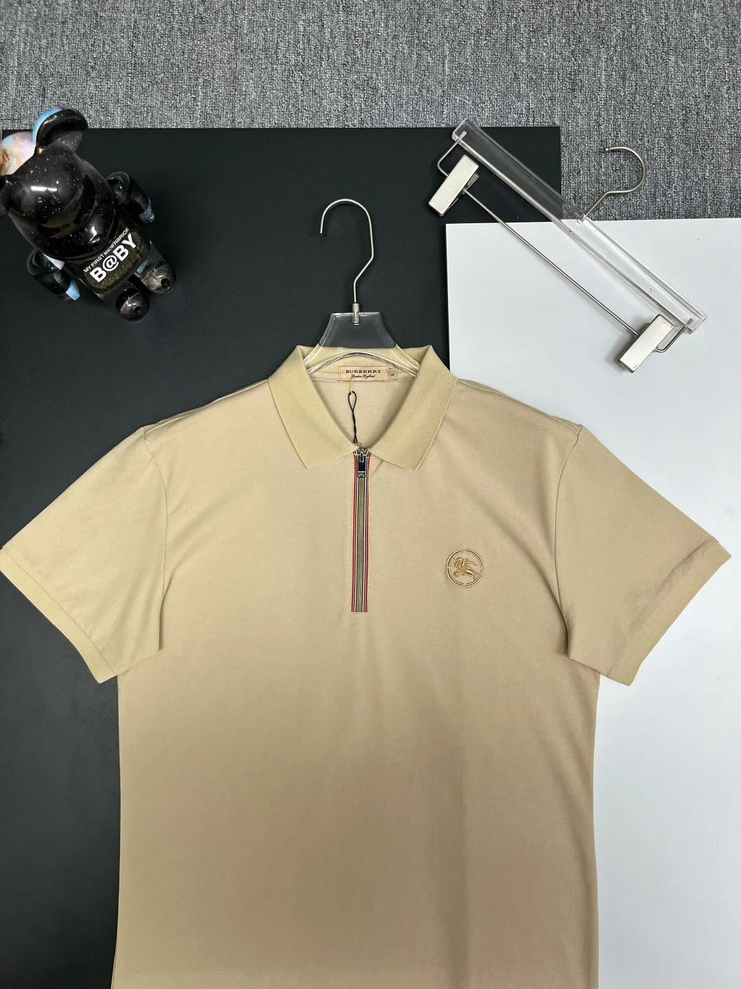 Zip-Neck Piqué Polo Shirt D11018865 — view 6