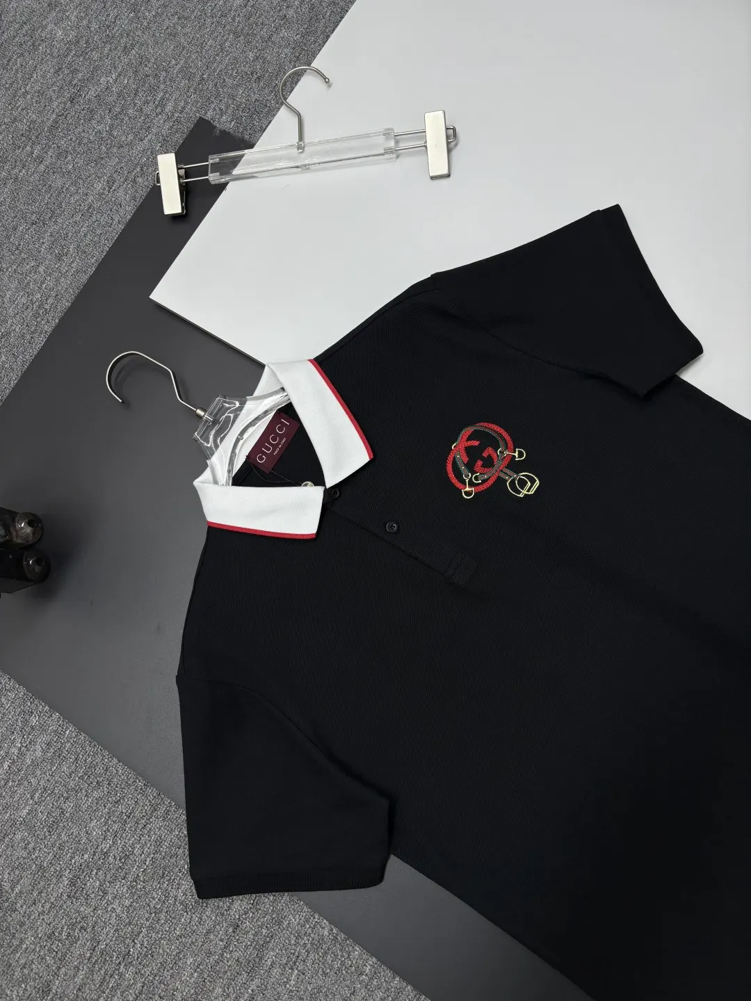 Contrast Collar Embroidered Polo Shirt D11018895 — view 2