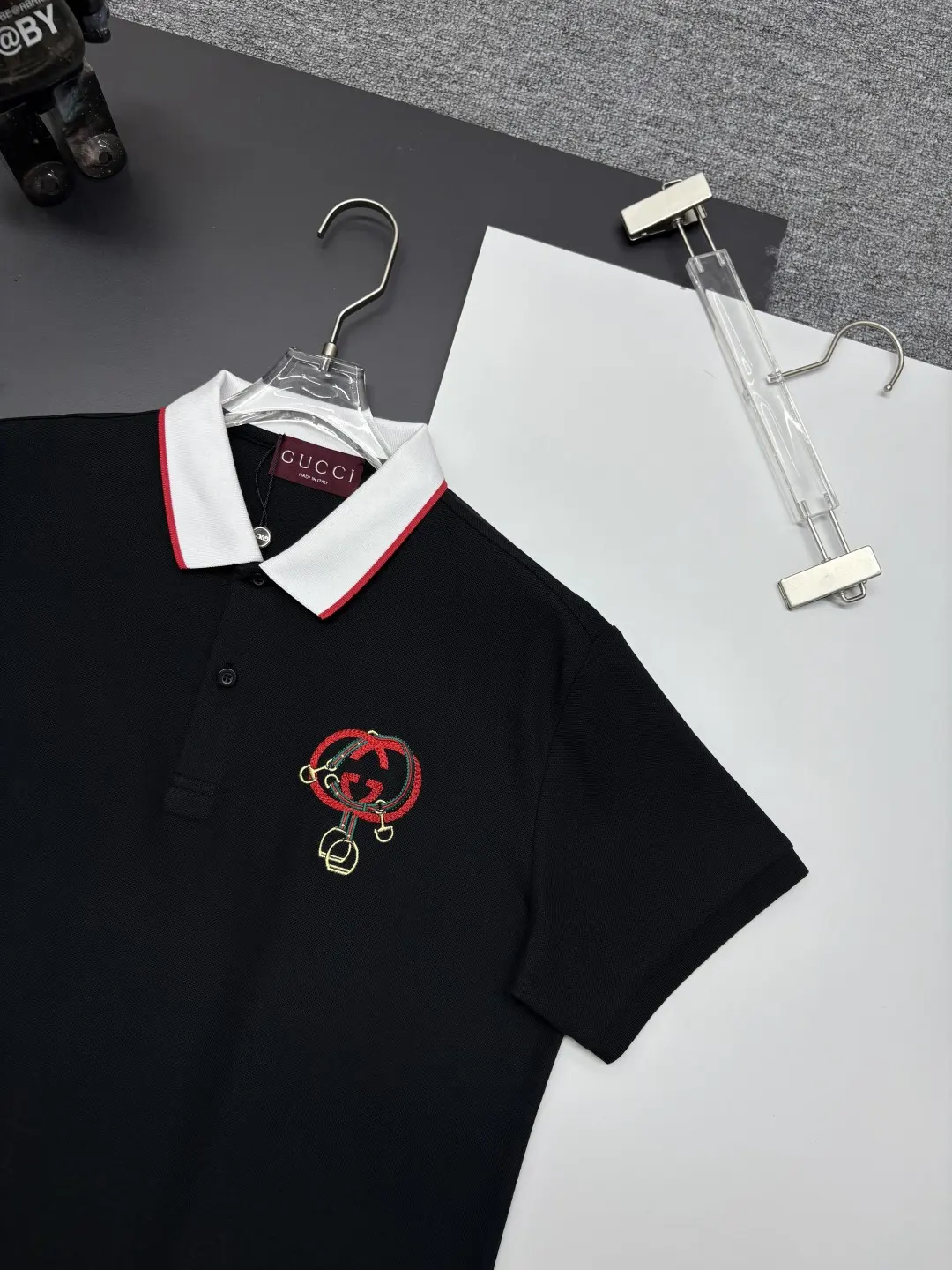 Contrast Collar Embroidered Polo Shirt D11018895 — view 3