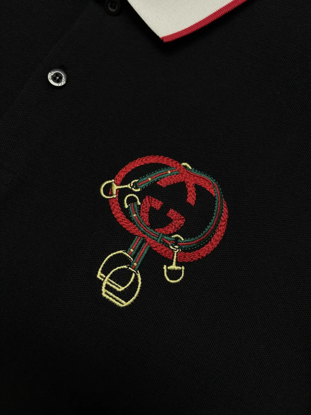 Contrast Collar Embroidered Polo Shirt D11018895 — view 5