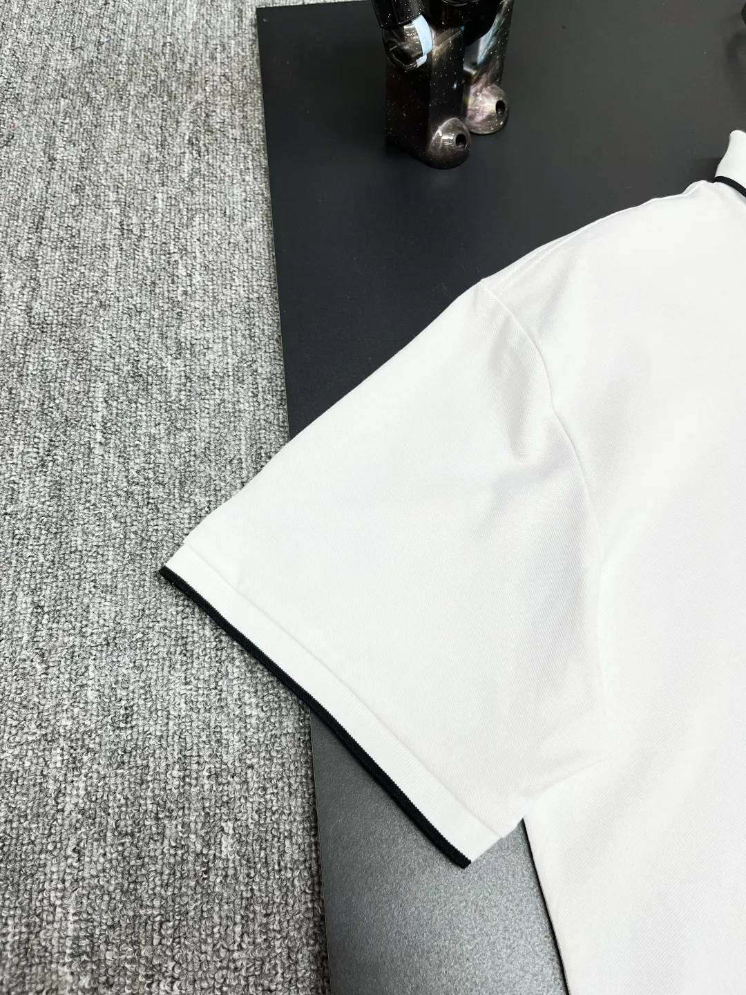 Logo Print Quarter-Zip Polo Shirt D11018834 — view 6
