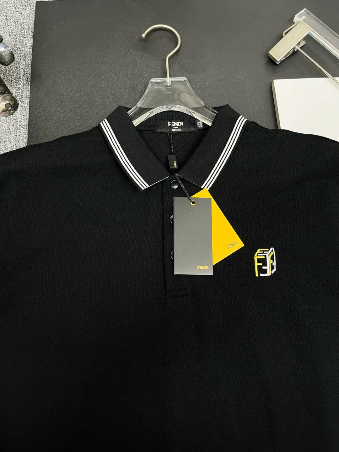 Logo-Embroidered Tipped Cotton Polo Shirt D11018888 — view 2