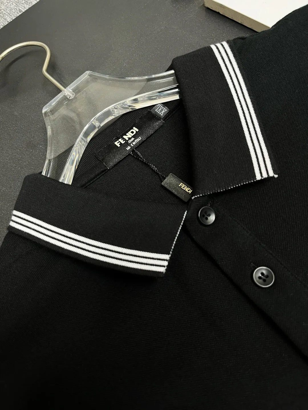 Logo-Embroidered Tipped Cotton Polo Shirt D11018888 — view 3