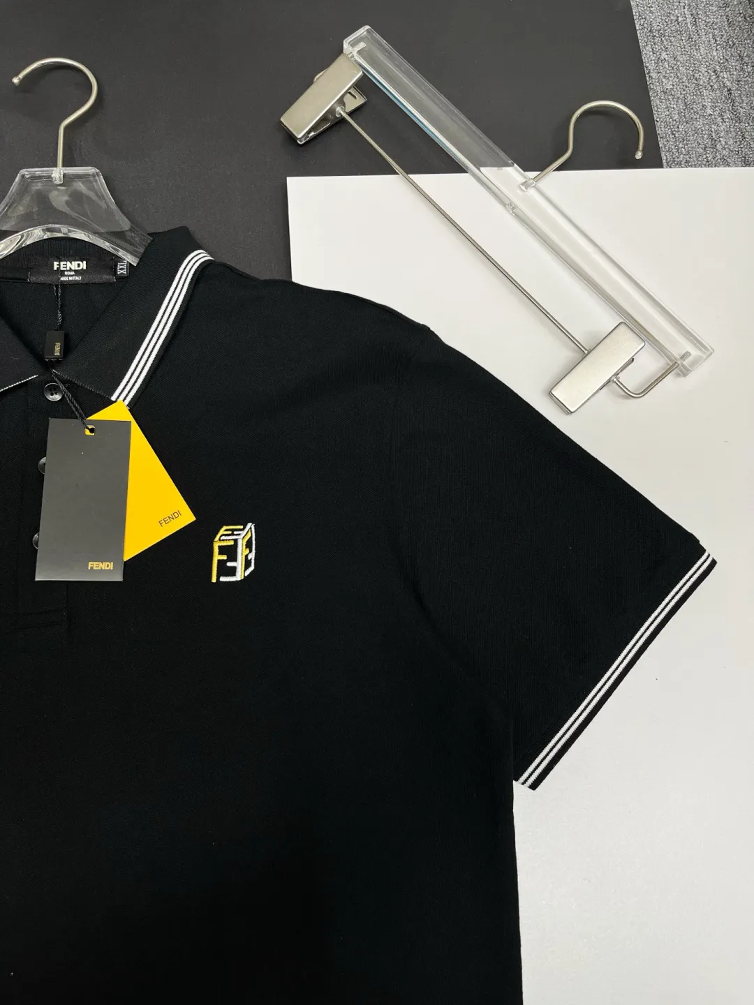 Logo-Embroidered Tipped Cotton Polo Shirt D11018888 — view 4