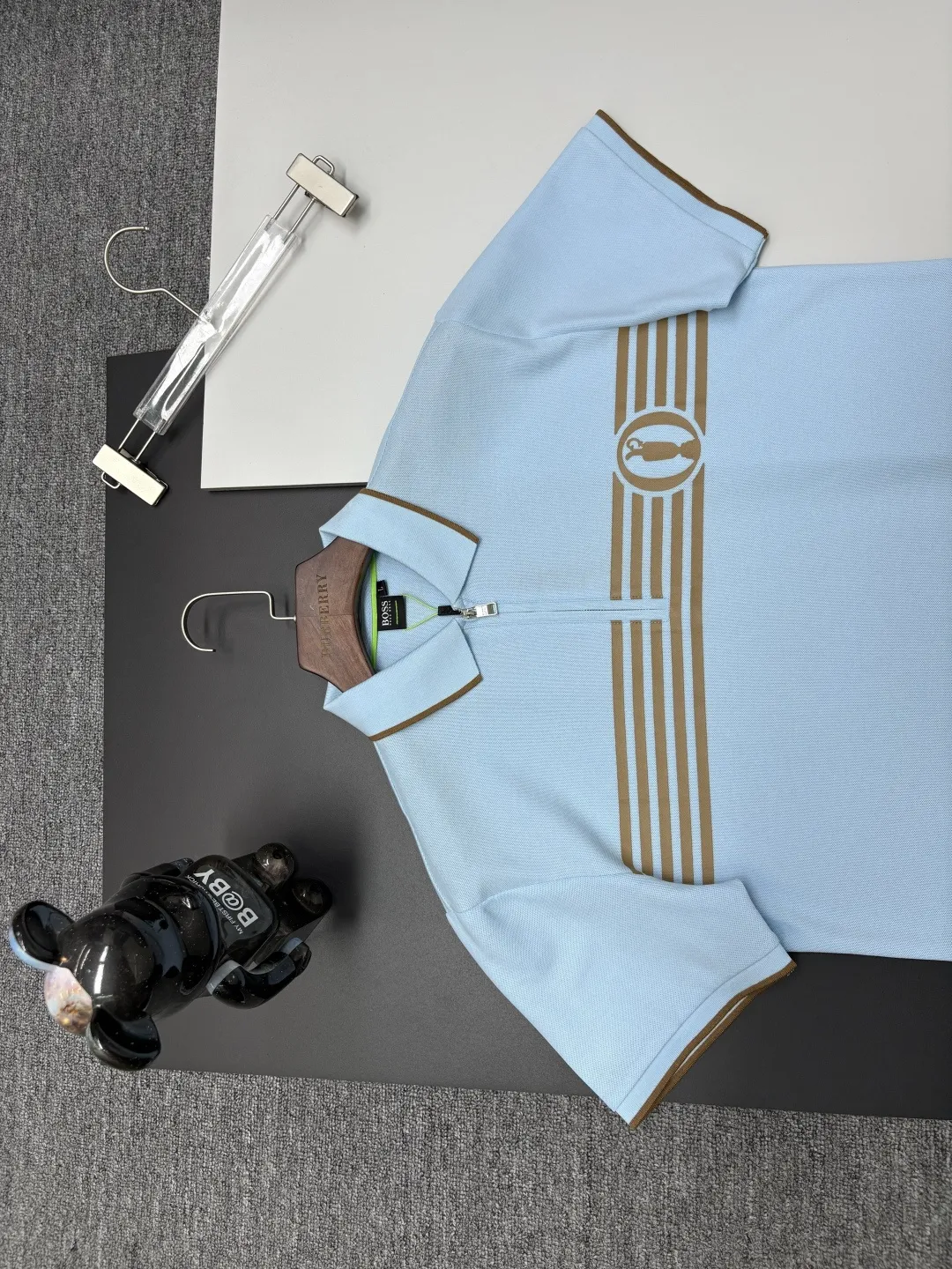 Boss Quarter-Zip Piqué Polo Shirt D11018903 — view 2