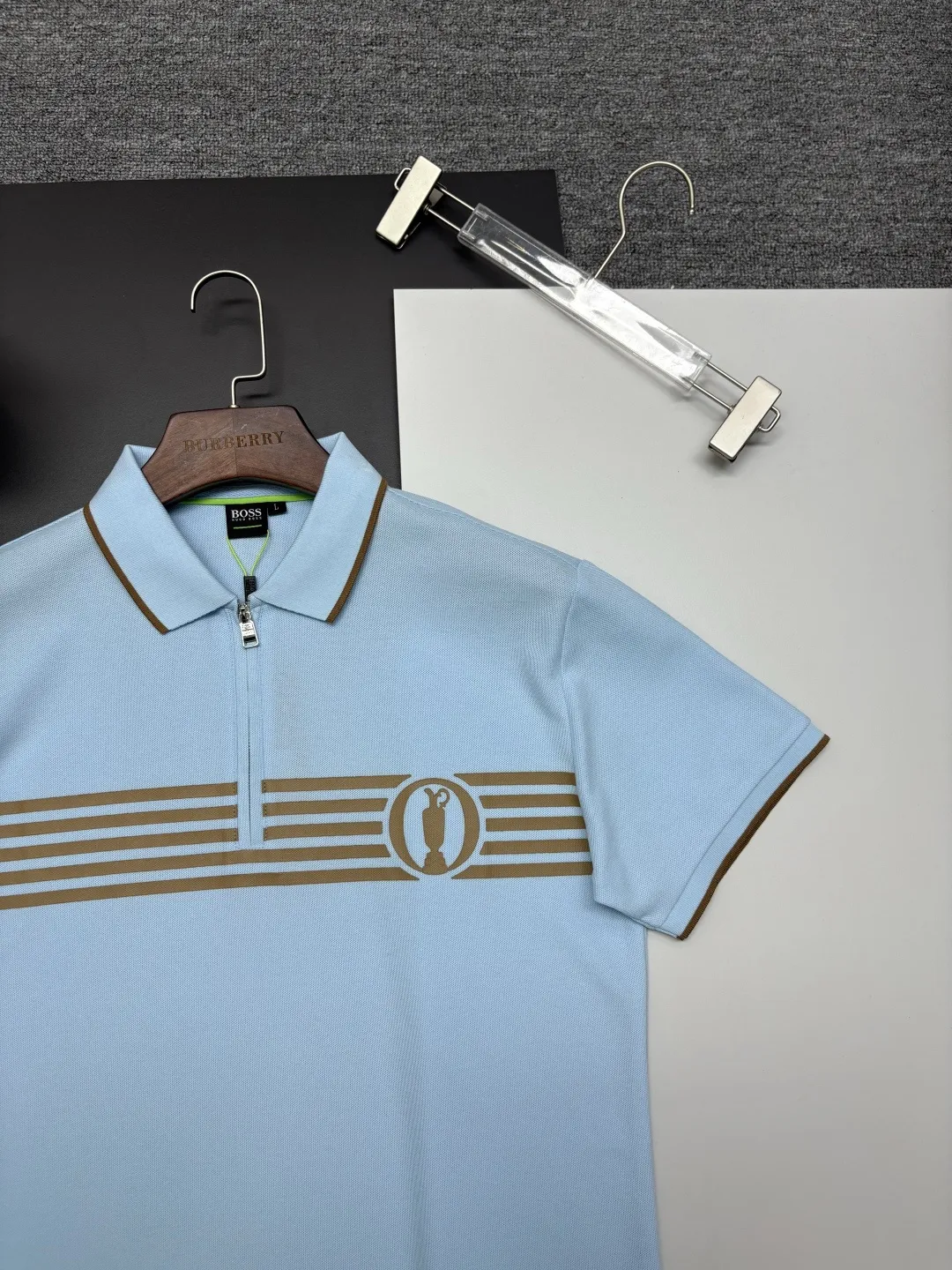 Boss Quarter-Zip Piqué Polo Shirt D11018903 — view 3