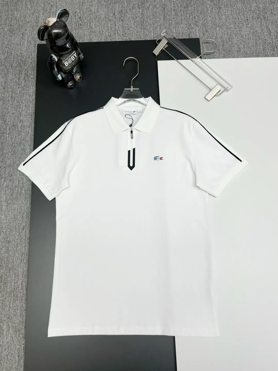 Zip-Neck Piqué Polo Shirt D11018946