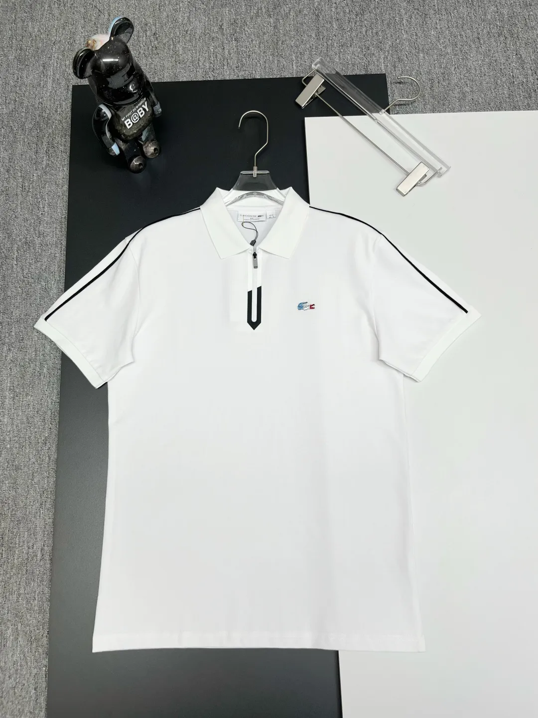 Zip-Neck Piqué Polo Shirt D11018946