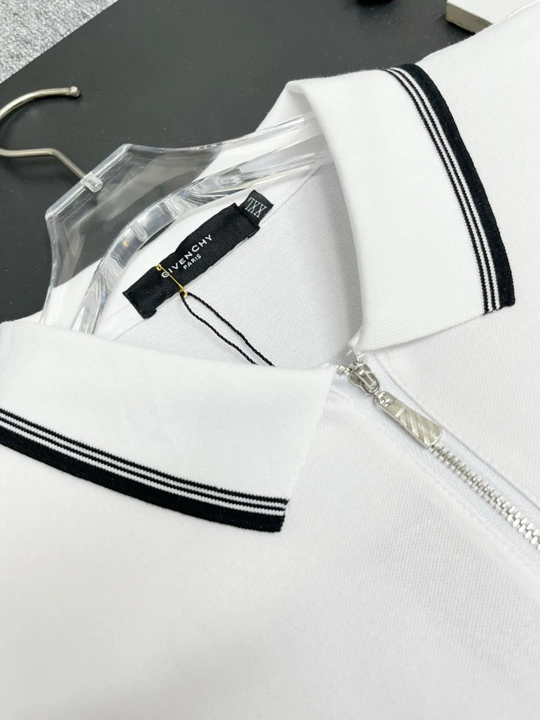 Logo Print Quarter-Zip Polo Shirt D11018887 — view 2
