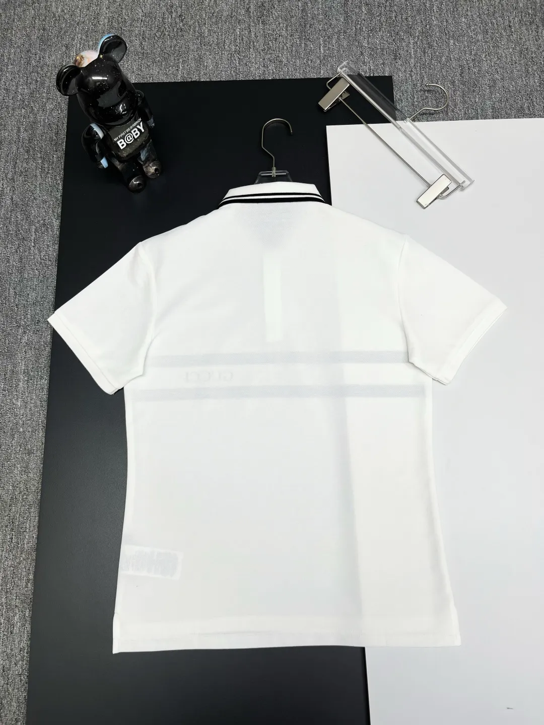 Logo Stripe Cotton Piqué Polo Shirt D11018857 — view 7