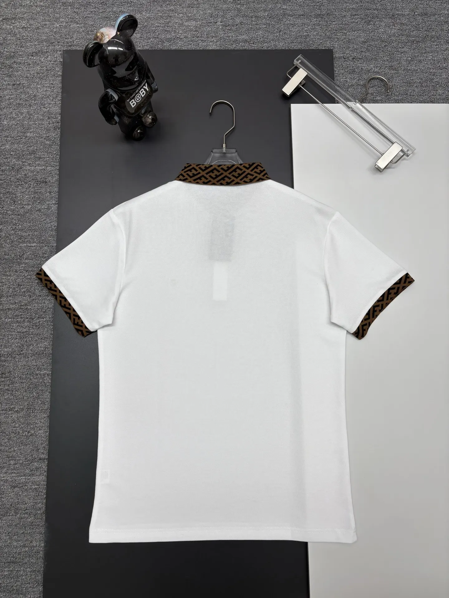 Monogram Trim Cotton-Piqué Polo Shirt D11018909 — view 7