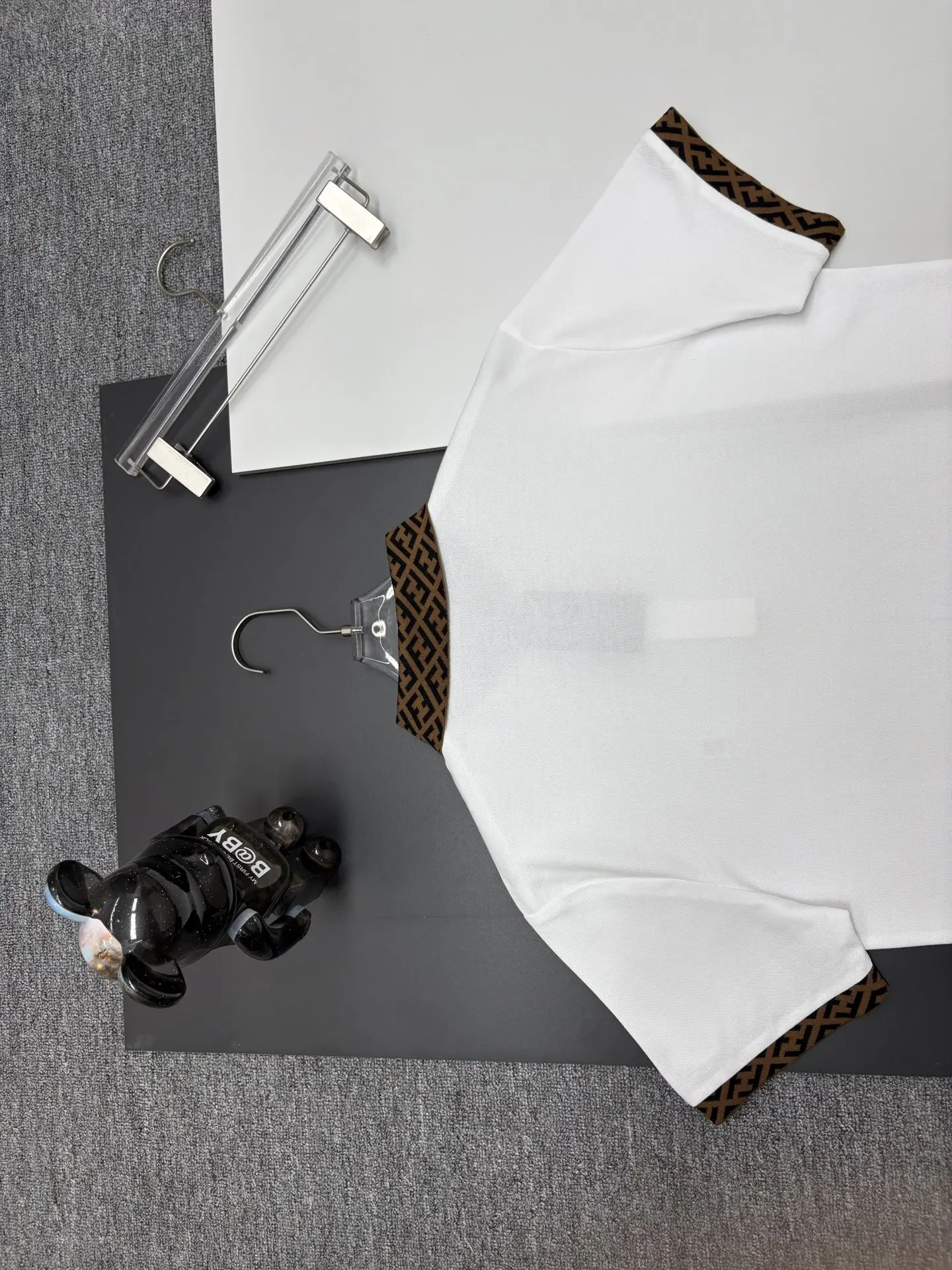 Monogram Trim Cotton-Piqué Polo Shirt D11018909 — view 8