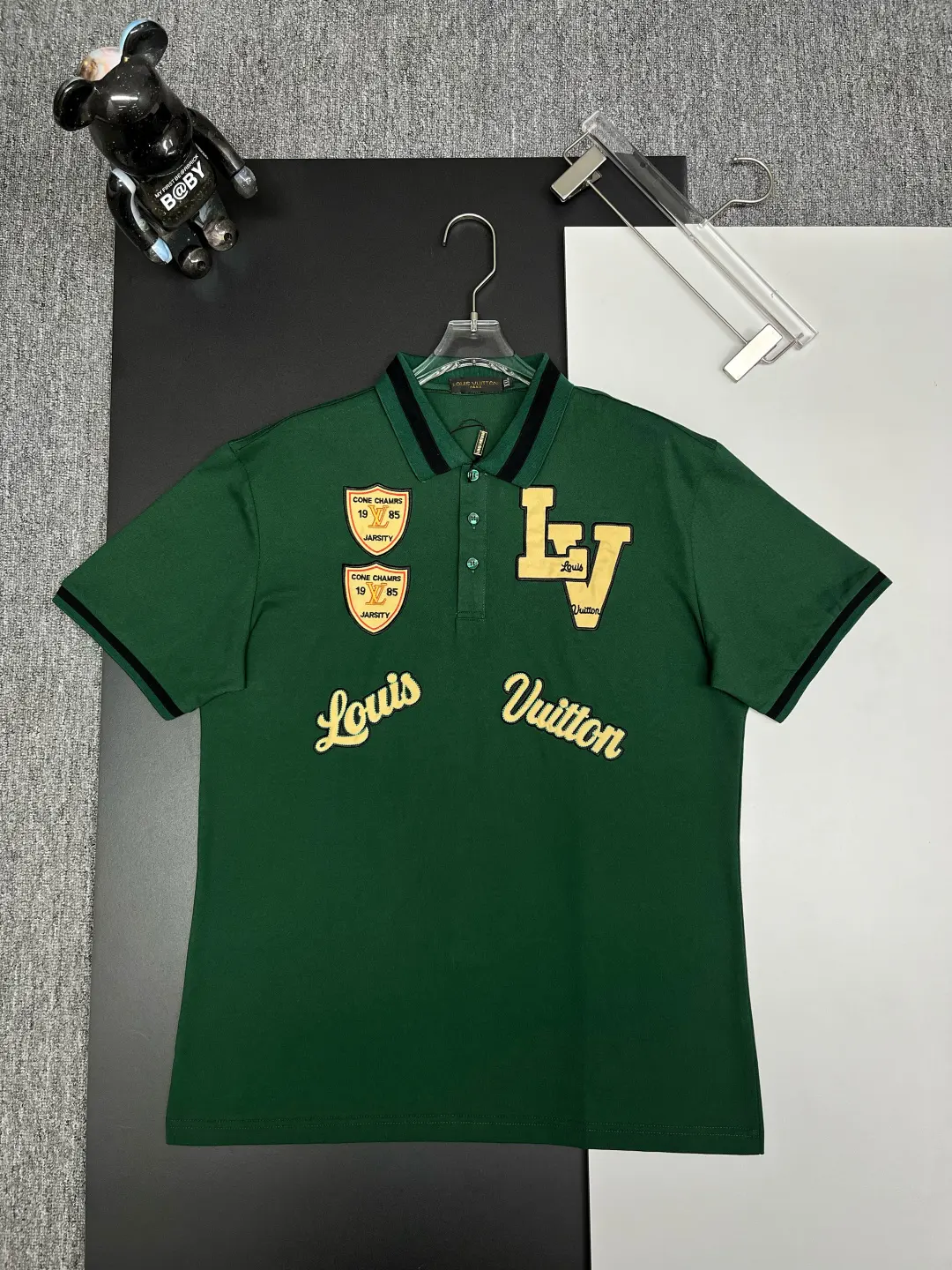 Varsity Patch Cotton Piqué Polo Shirt D11018844