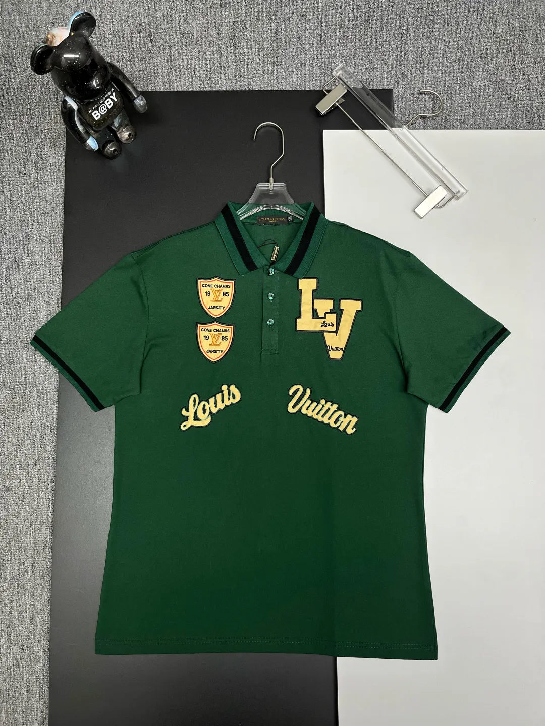 Varsity Patch Cotton Piqué Polo Shirt D11018844
