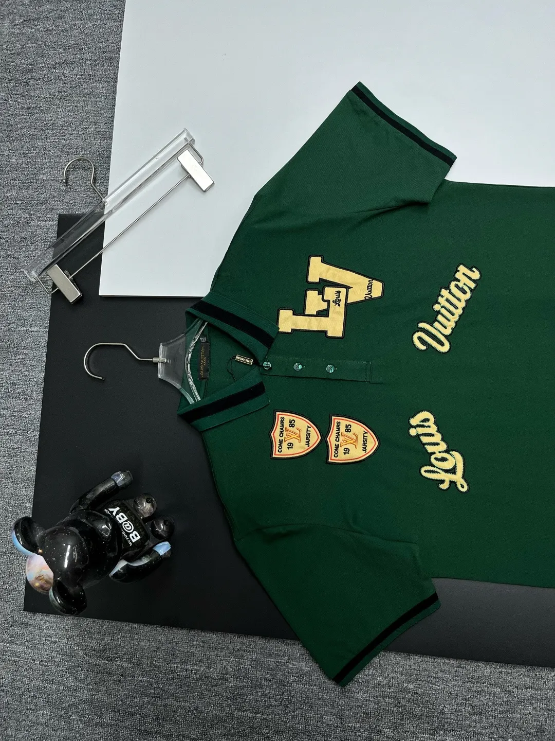Varsity Patch Cotton Piqué Polo Shirt D11018844 — view 2