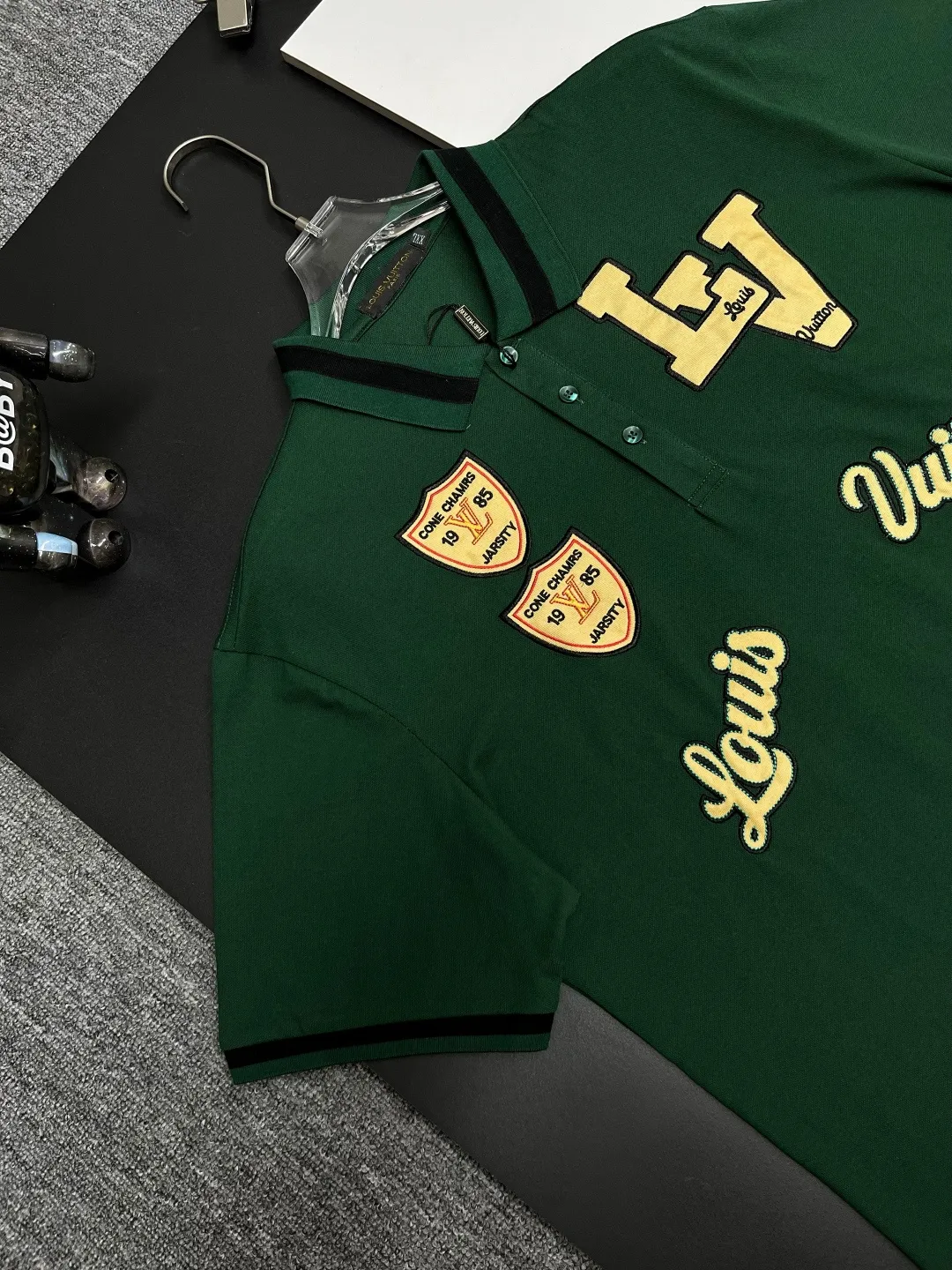 Varsity Patch Cotton Piqué Polo Shirt D11018844 — view 4