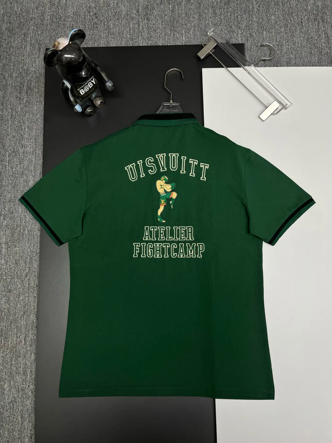 Varsity Patch Cotton Piqué Polo Shirt D11018844 — view 7