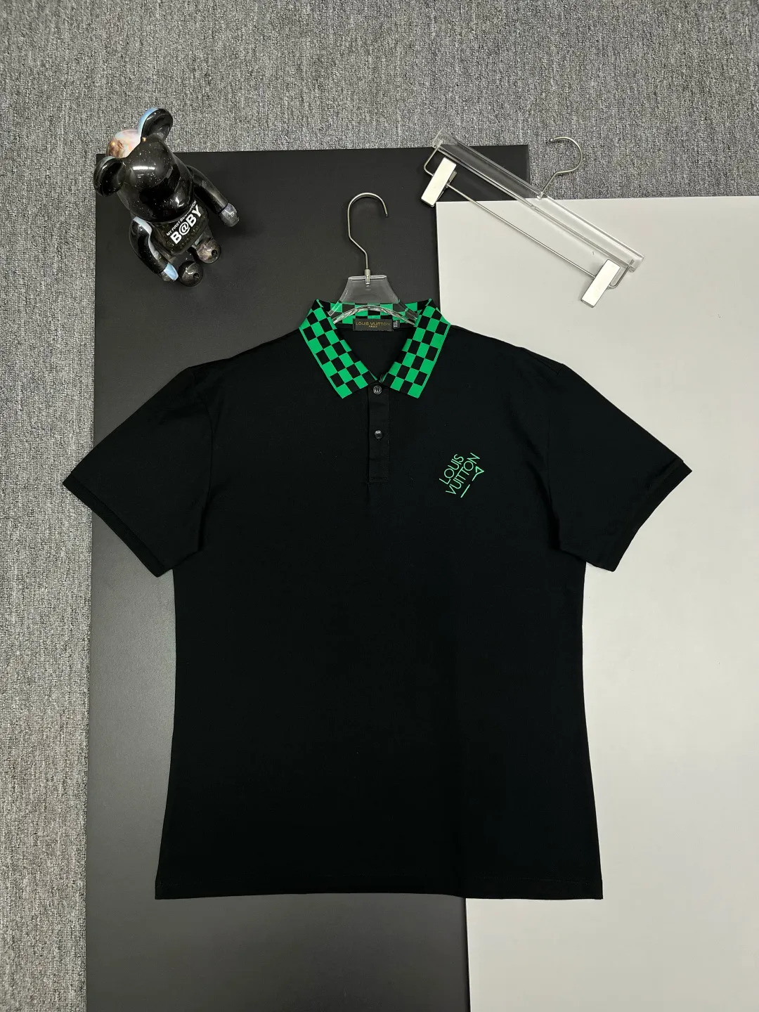 Damier Check Collar Polo Shirt D11018837