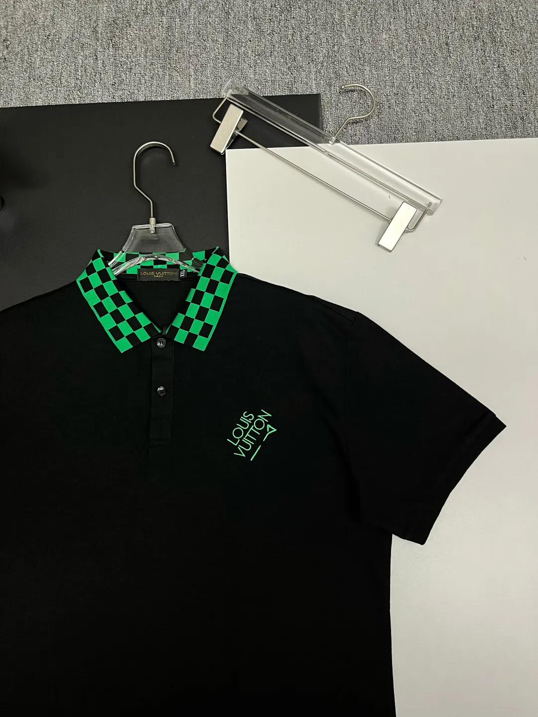 Damier Check Collar Polo Shirt D11018837 — view 3