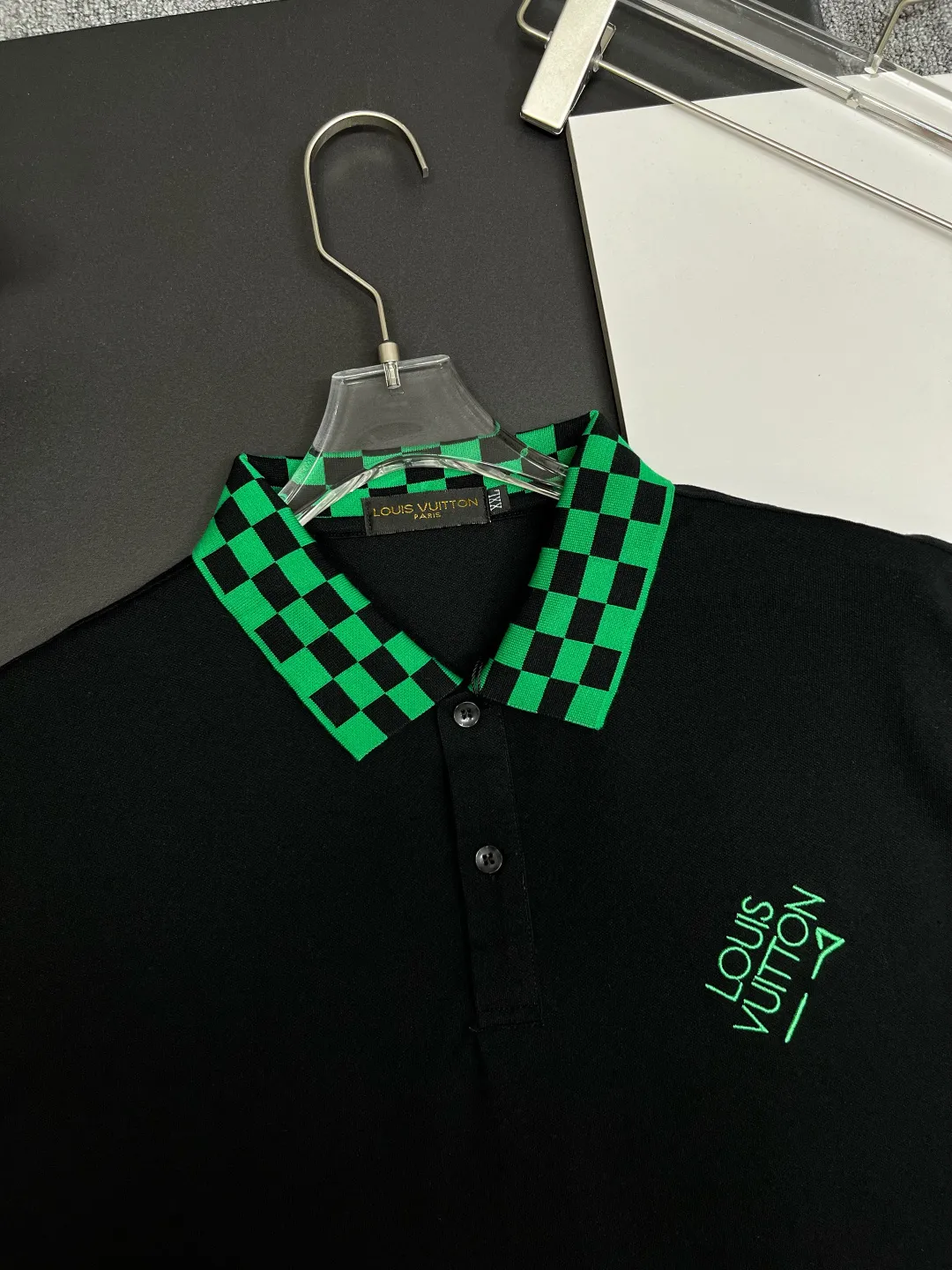 Damier Check Collar Polo Shirt D11018837 — view 4