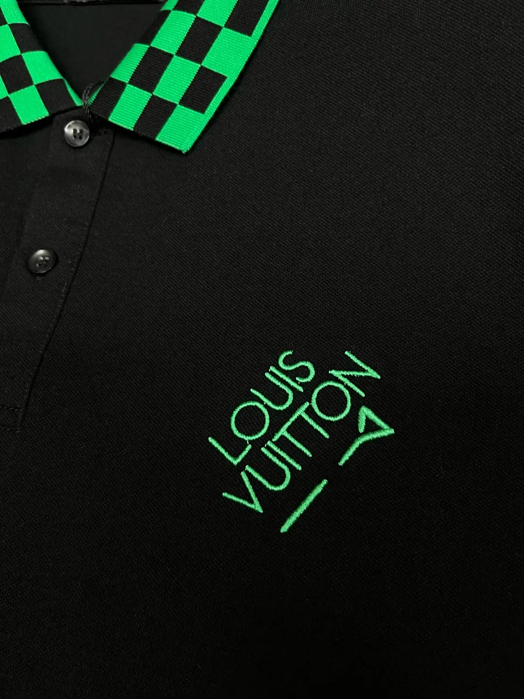 Damier Check Collar Polo Shirt D11018837 — view 6