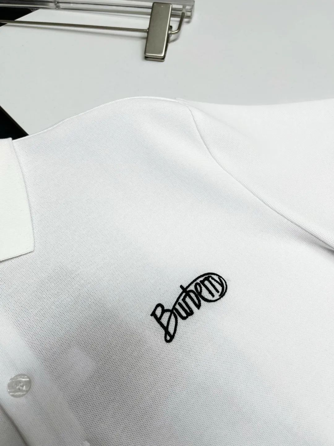 Logo Embroidered Cotton Piqué Polo Shirt D11018853 — view 5