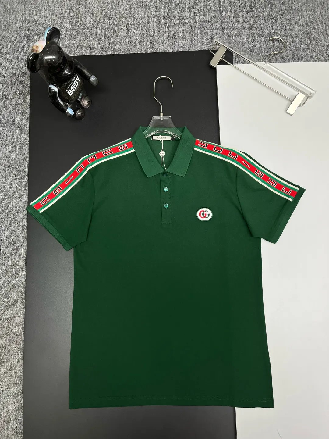 Logo-Stripe Cotton Piqué Polo Shirt D11018912