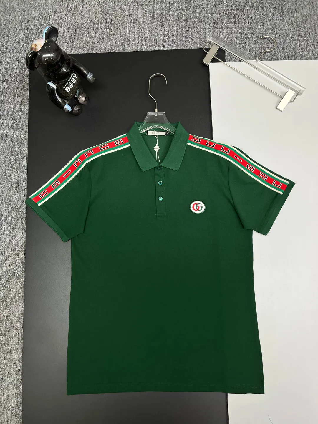 Logo-Stripe Cotton Piqué Polo Shirt D11018912