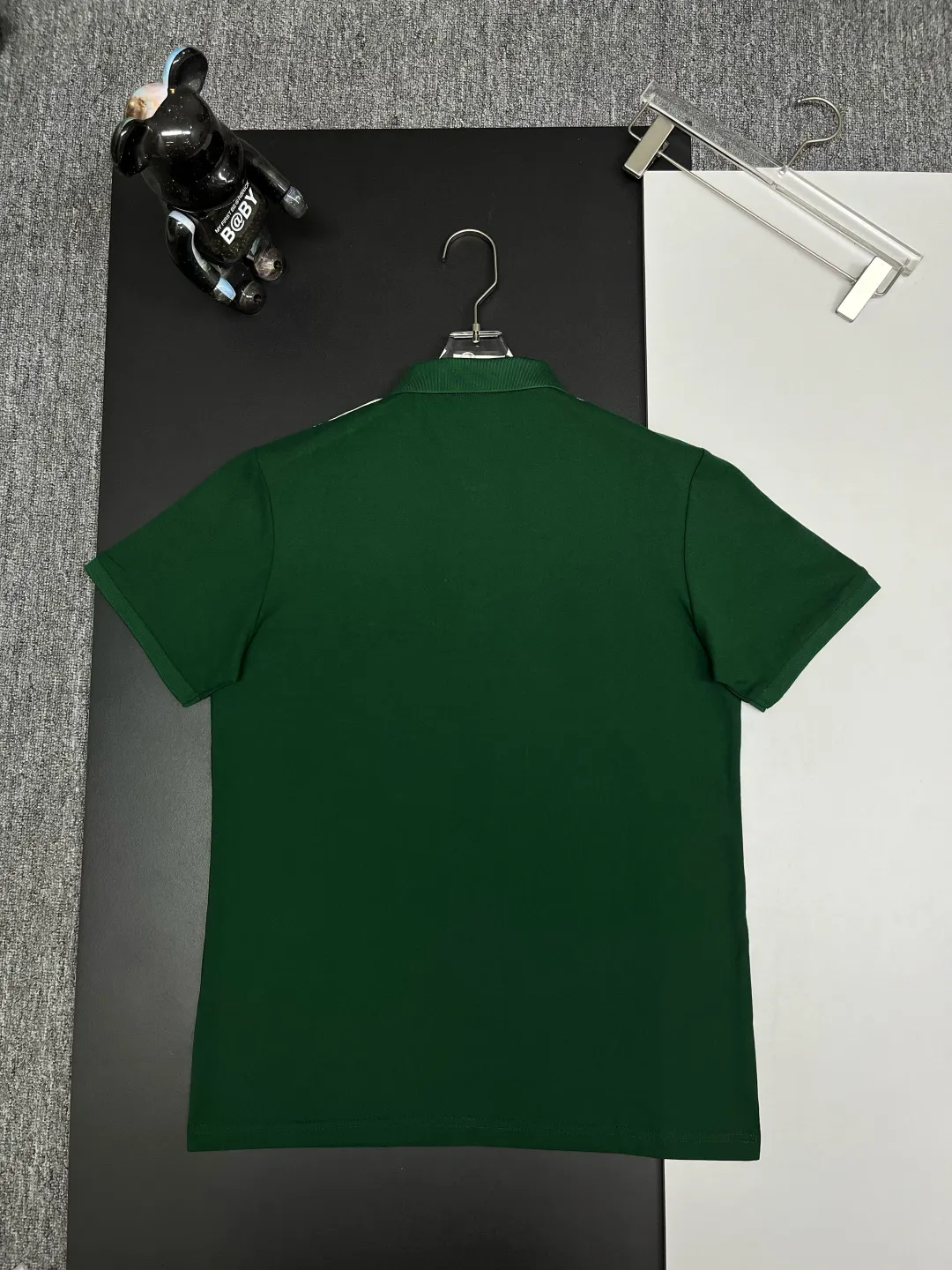 Logo-Stripe Cotton Piqué Polo Shirt D11018912 — view 7