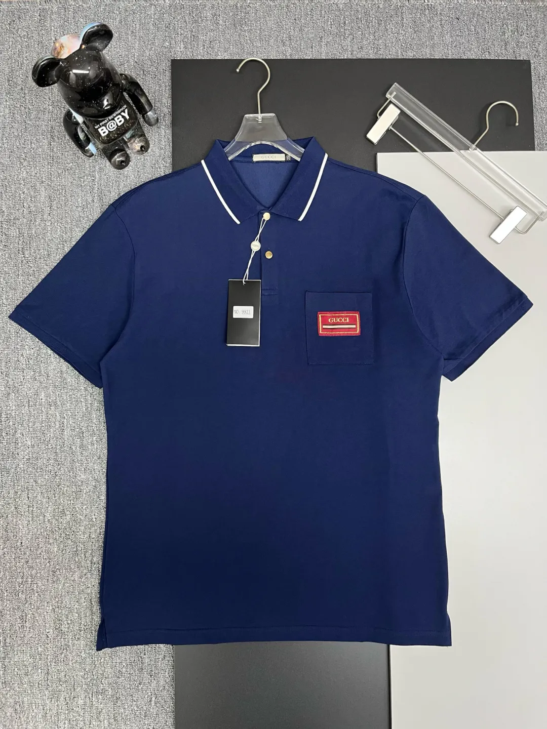 Logo Patch Cotton Piqué Polo Shirt D11018951