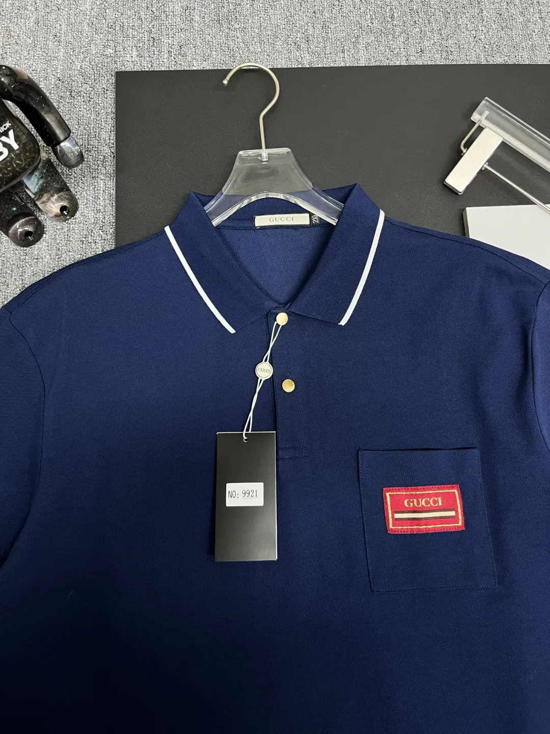 Logo Patch Cotton Piqué Polo Shirt D11018951 — view 2
