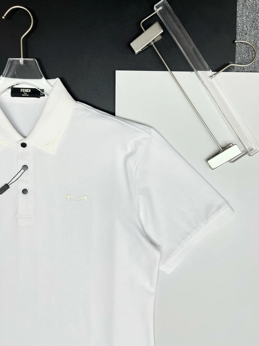 Logo-Embroidered Cotton-Pique Polo Shirt D11018878 — view 3