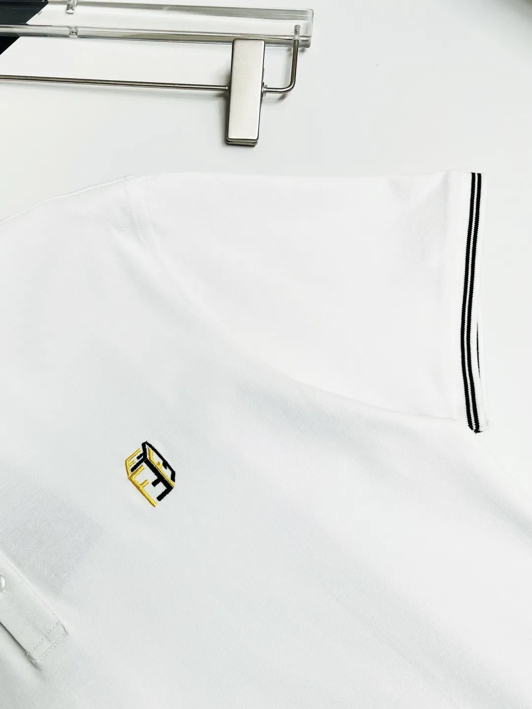 Logo-Embroidered Tipped Cotton Polo Shirt D11018890 — view 4