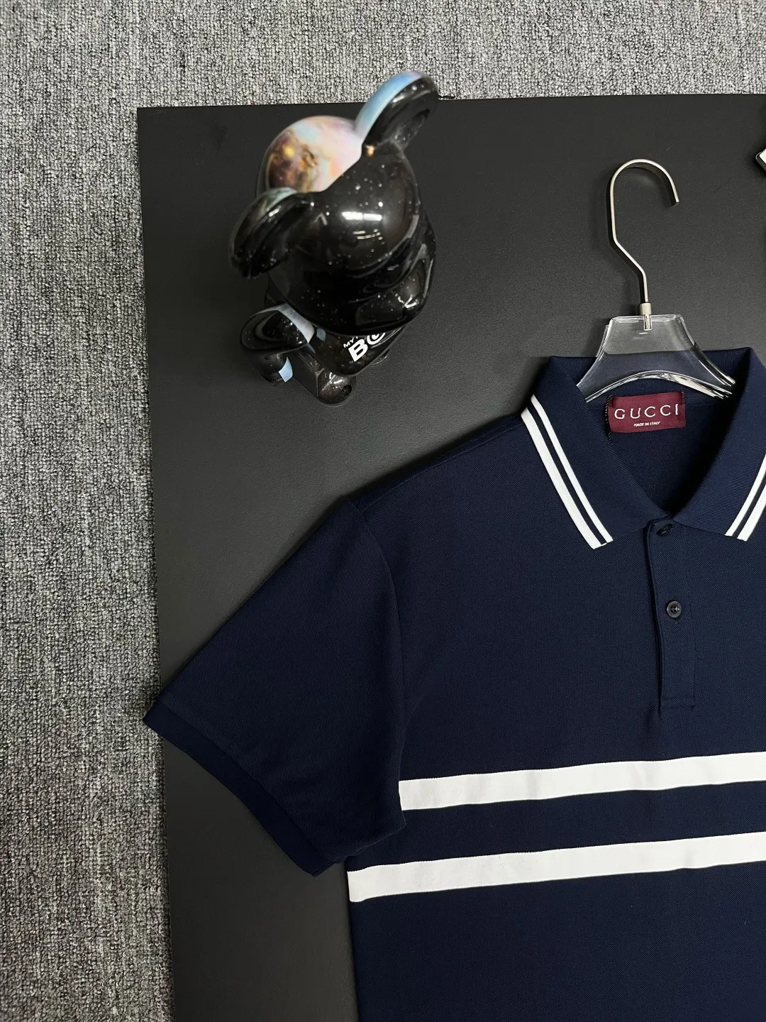 Logo Stripe Cotton Piqué Polo Shirt D11018858 — view 6