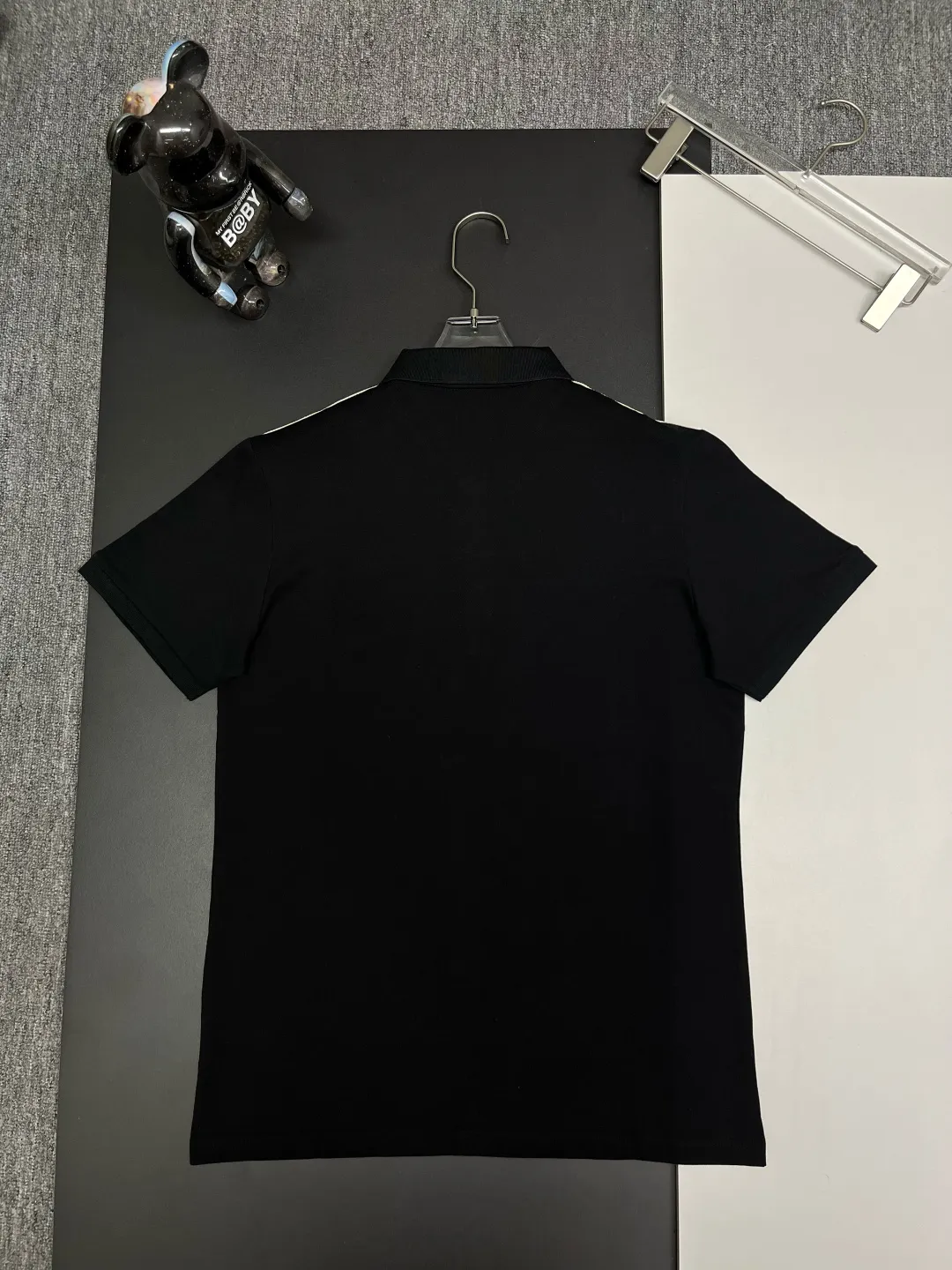 Logo-Patch Web-Stripe Cotton Polo Shirt D11018914 — view 7