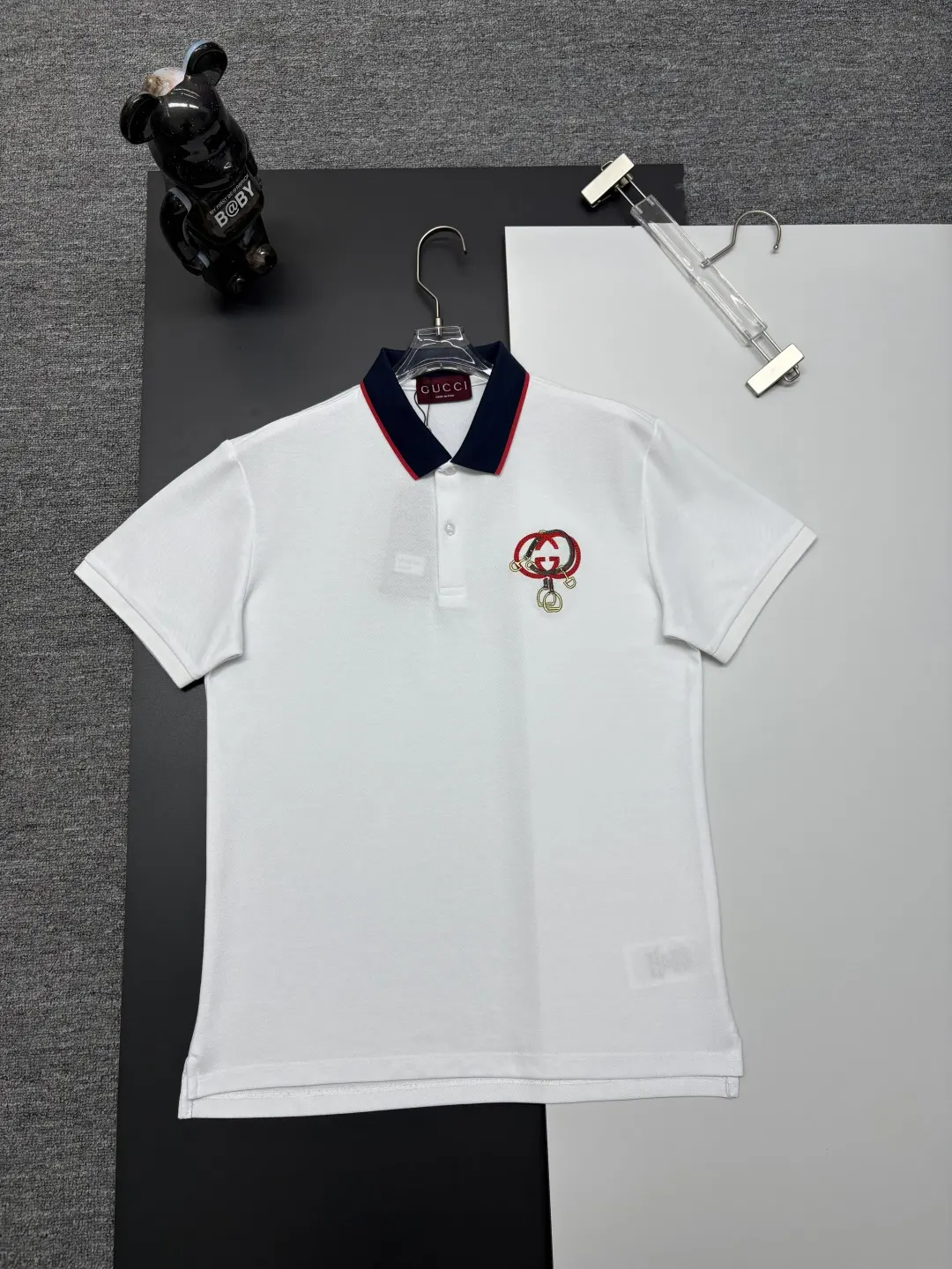 Logo Embroidery Cotton Piqué Polo Shirt D11018898